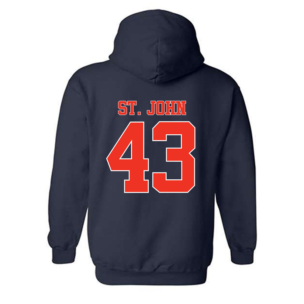 Syracuse - NCAA Football : Garvin St. John - Classic Shersey Hooded Sweatshirt-1