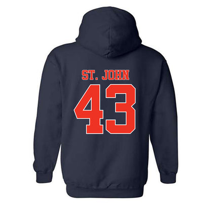 Syracuse - NCAA Football : Garvin St. John - Classic Shersey Hooded Sweatshirt-1