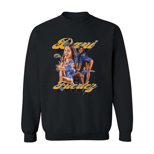 Kent State - NCAA Women's Gymnastics : Dani Fuertez - Player Collage Crewneck Sweatshirt-0