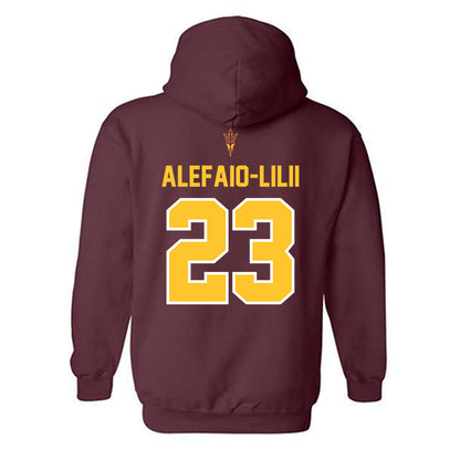 Arizona State - NCAA Football : Benjamin Alefaio-Lilii - Big12 Championship Hooded Sweatshirt-1