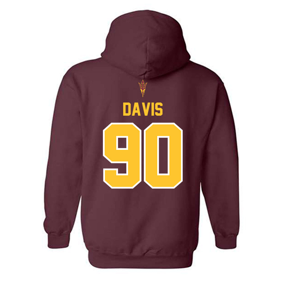 Arizona State - NCAA Football : Cade Davis - Big12 Championship Hooded Sweatshirt-1