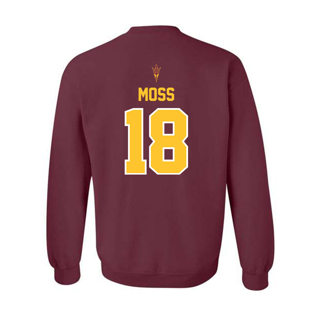 Arizona State - NCAA Football : Jalen Moss - Big12 Championship Crewneck Sweatshirt-1
