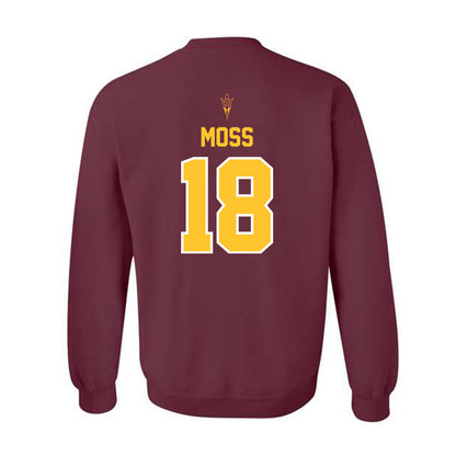 Arizona State - NCAA Football : Jalen Moss - Big12 Championship Crewneck Sweatshirt-1
