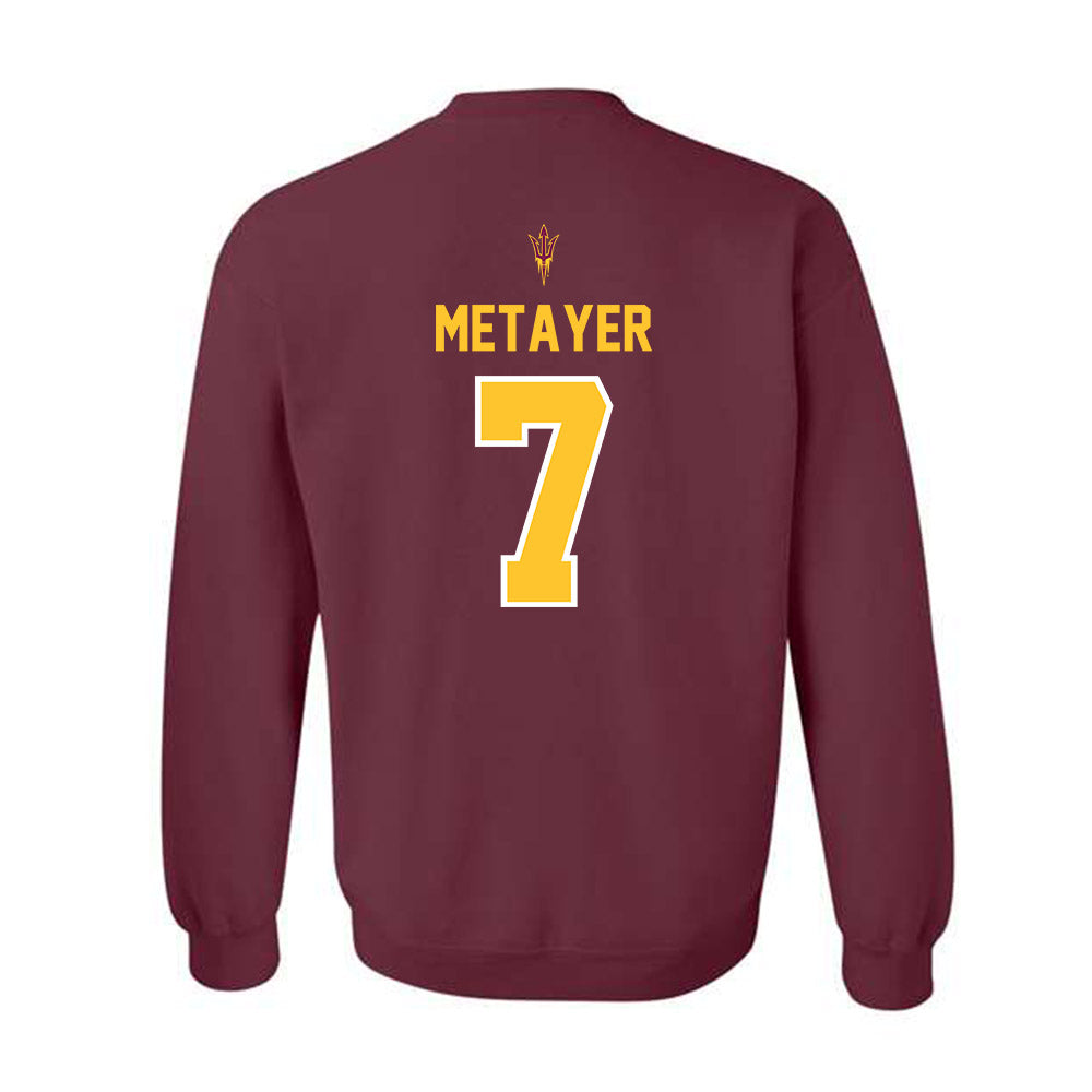 Arizona State - NCAA Football : Chamon Metayer - Big12 Championship Crewneck Sweatshirt-1