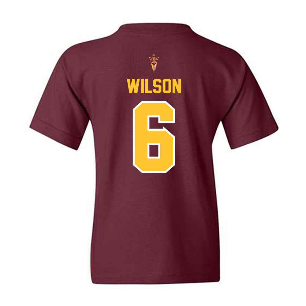 Arizona State - NCAA Football : Adrian Wilson - Big12 Championship Youth T-Shirt-1