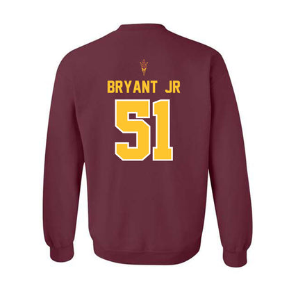 Arizona State - NCAA Football : Desean Bryant Jr - Big12 Championship Crewneck Sweatshirt-1