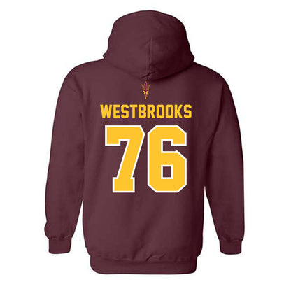 Arizona State - NCAA Football : Champ Westbrooks - Big12 Championship Hooded Sweatshirt-1