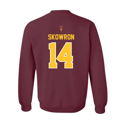 Arizona State - NCAA Football : Xavier Skowron - Big12 Championship Crewneck Sweatshirt-1