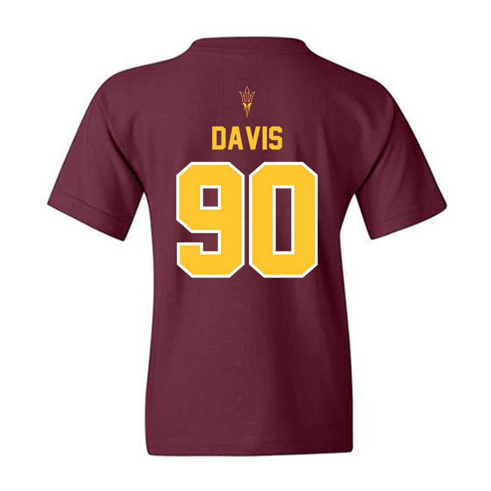 Arizona State - NCAA Football : Cade Davis - Big12 Championship Youth T-Shirt-1