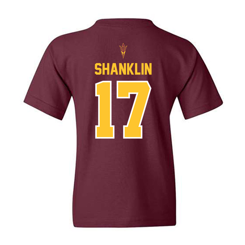 Arizona State - NCAA Football : Joshua Shanklin - Big12 Championship Youth T-Shirt-1