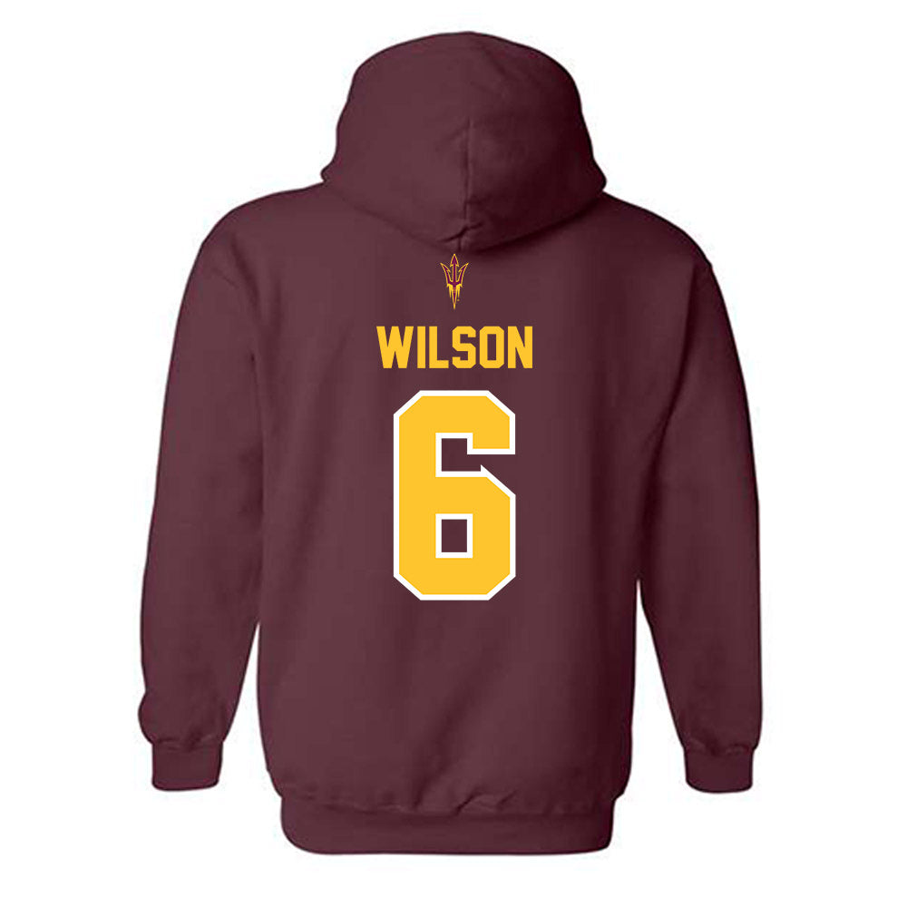 Arizona State - NCAA Football : Adrian Wilson - Big12 Championship Hooded Sweatshirt-1