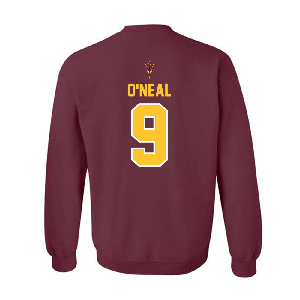Arizona State - NCAA Football : Elijah O'Neal - Big12 Championship Crewneck Sweatshirt-1
