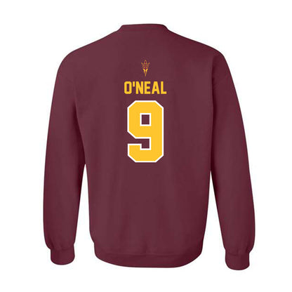 Arizona State - NCAA Football : Elijah O'Neal - Big12 Championship Crewneck Sweatshirt-1