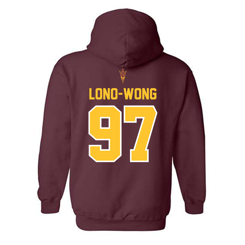 Arizona State - NCAA Football : Blazen Lono-Wong - Big12 Championship Hooded Sweatshirt-1