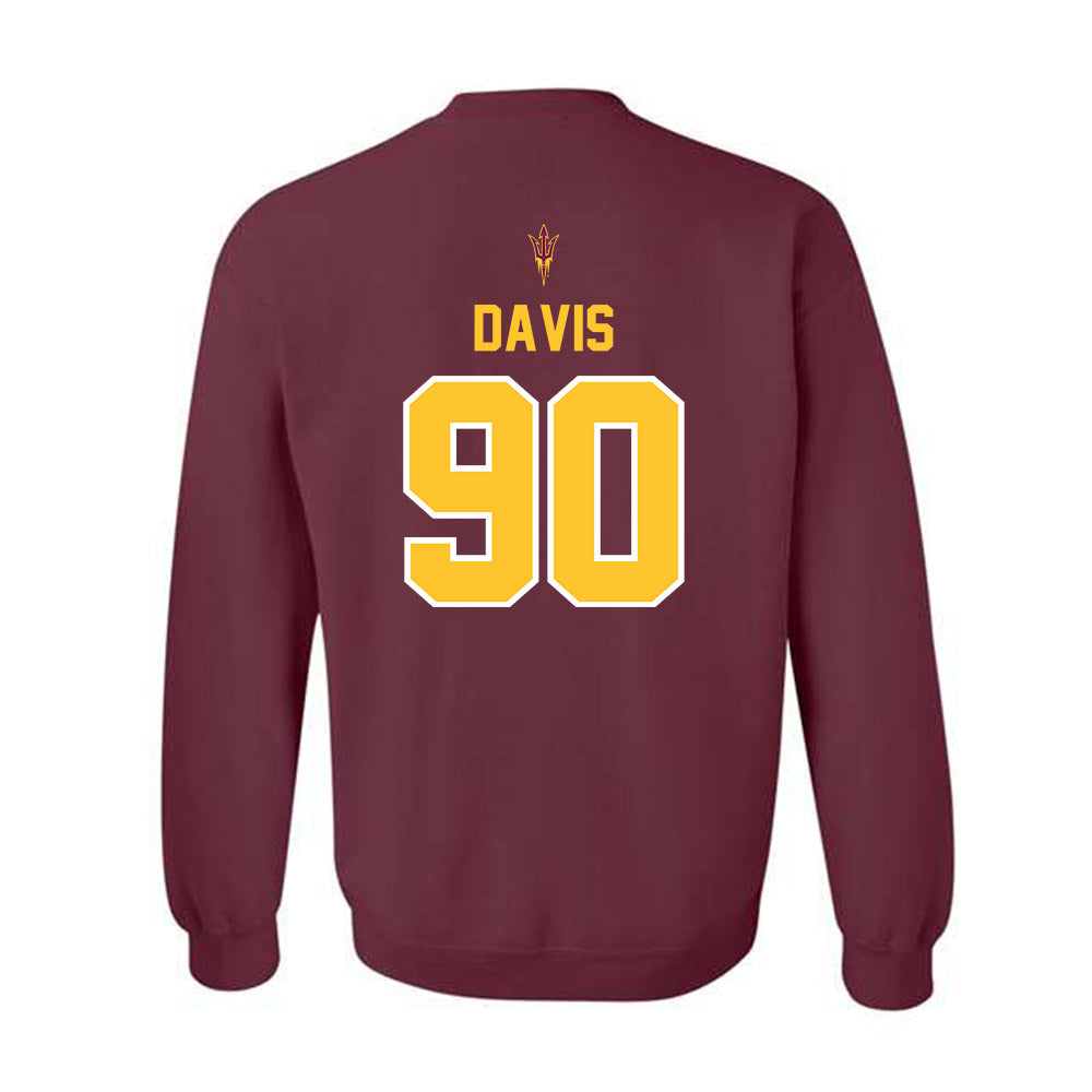 Arizona State - NCAA Football : Cade Davis - Big12 Championship Crewneck Sweatshirt-1