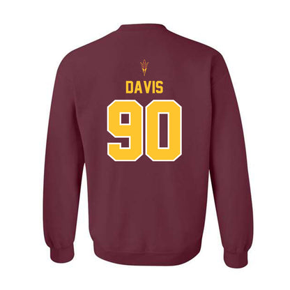 Arizona State - NCAA Football : Cade Davis - Big12 Championship Crewneck Sweatshirt-1