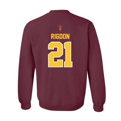 Arizona State - NCAA Football : Grayson Rigdon - Big12 Championship Crewneck Sweatshirt-1