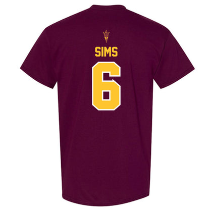 Arizona State - NCAA Football : Jeff Sims - Big12 Championship T-Shirt-1