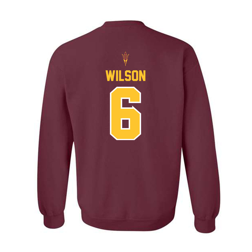 Arizona State - NCAA Football : Adrian Wilson - Big12 Championship Crewneck Sweatshirt-1