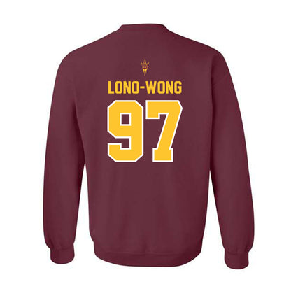 Arizona State - NCAA Football : Blazen Lono-Wong - Big12 Championship Crewneck Sweatshirt-1