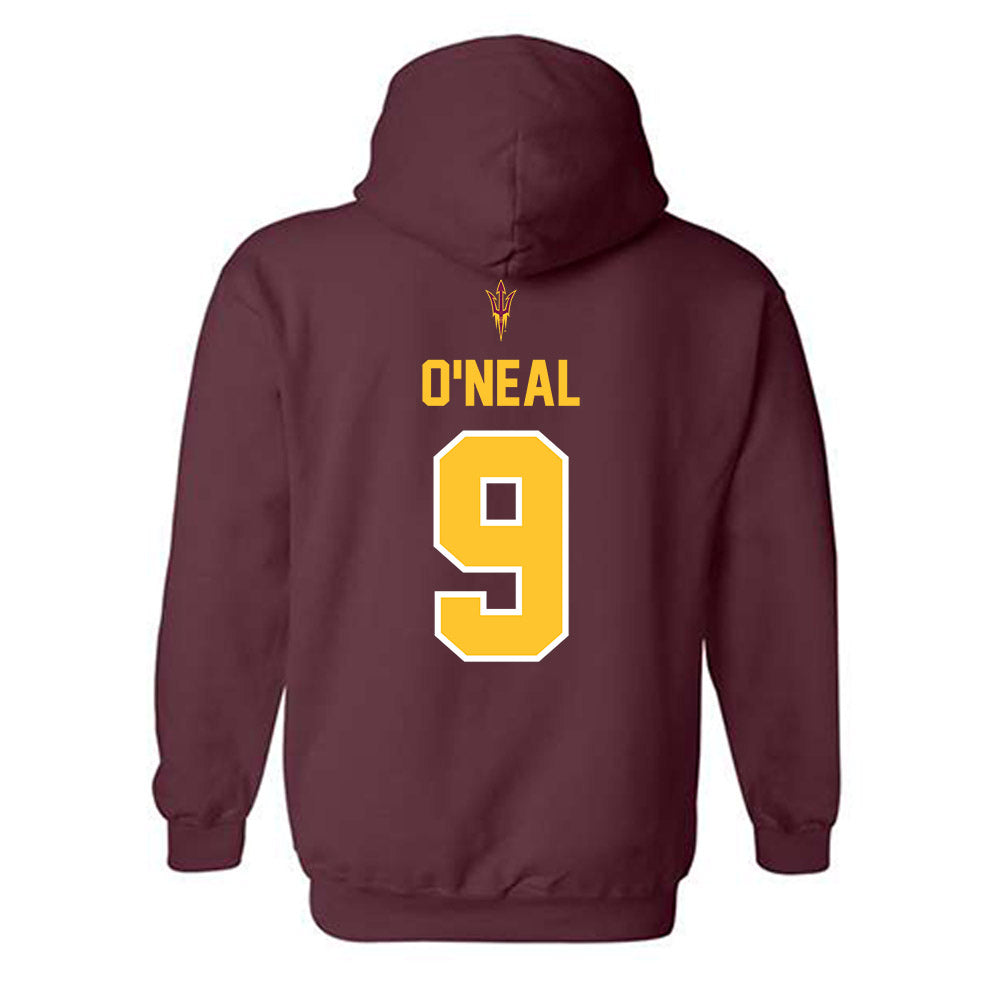 Arizona State - NCAA Football : Elijah O'Neal - Big12 Championship Hooded Sweatshirt-1