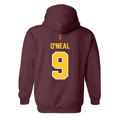 Arizona State - NCAA Football : Elijah O'Neal - Big12 Championship Hooded Sweatshirt-1