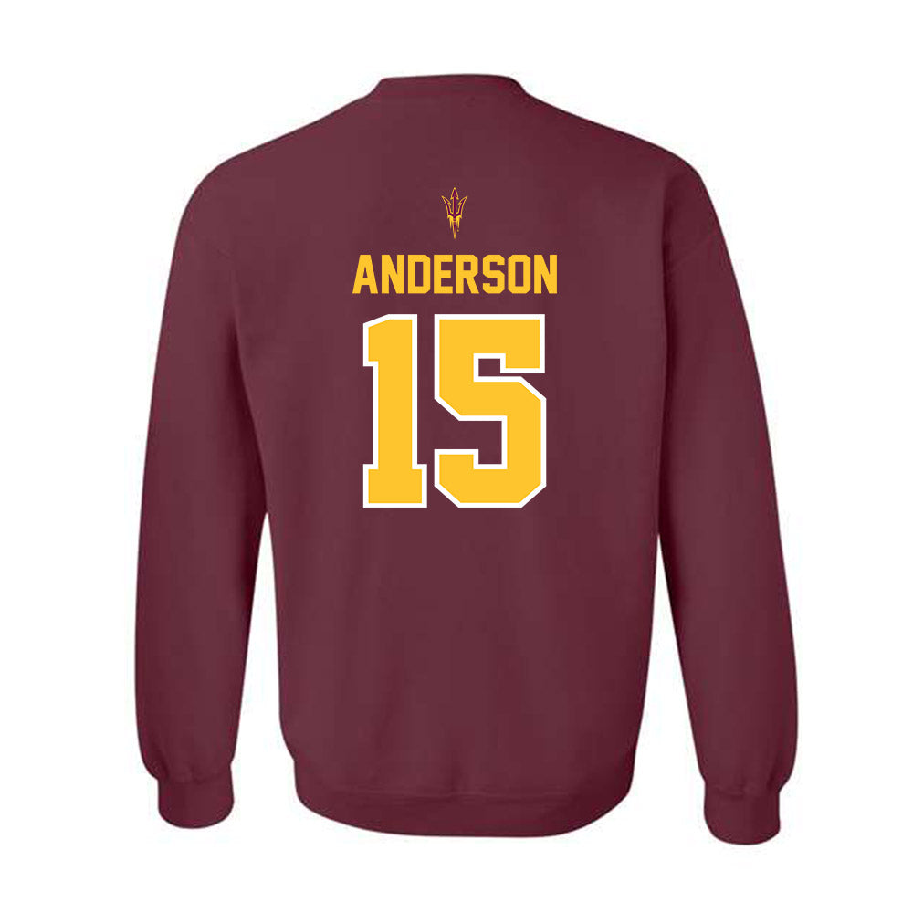 Arizona State - NCAA Football : Khamari Anderson - Big12 Championship Crewneck Sweatshirt-1