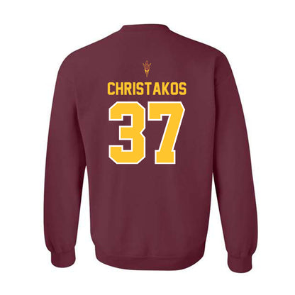 Arizona State - NCAA Football : Tommy Christakos - Big12 Championship Crewneck Sweatshirt-1