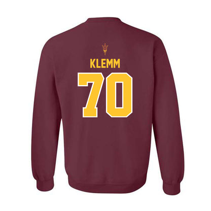 Arizona State - NCAA Football : Jalen Klemm - Big12 Championship Crewneck Sweatshirt-1