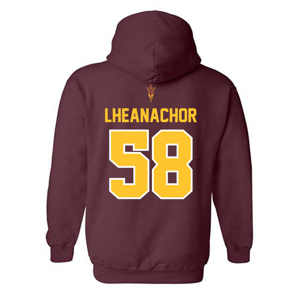 Arizona State - NCAA Football : Maxwell Lheanachor - Big12 Championship Hooded Sweatshirt-1