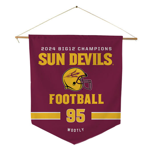 Arizona State - NCAA Football : Justin Wodtly - Big12 Pennant - 18" x 21"-0