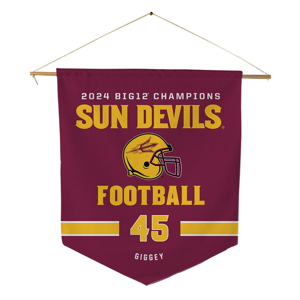 Arizona State - NCAA Football : James Giggey - Big12 Pennant - 18" x 21"-0