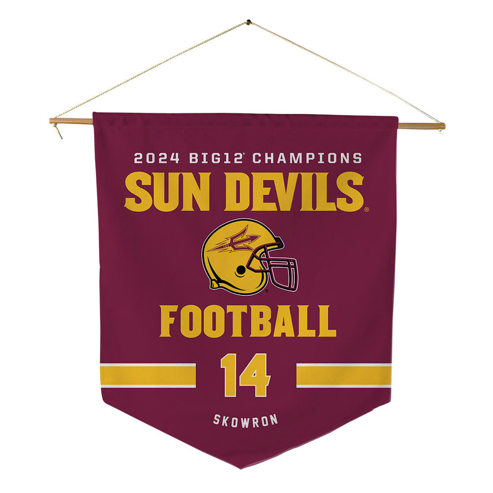 Arizona State - NCAA Football : Xavier Skowron - Big12 Pennant - 18" x 21"-0