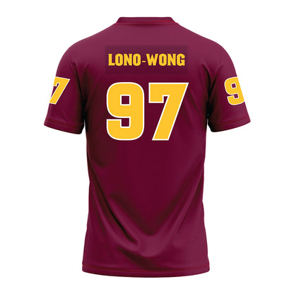 Arizona State - NCAA Football : Blazen Lono-Wong - Big12 Maroon Premium Football Jersey-1