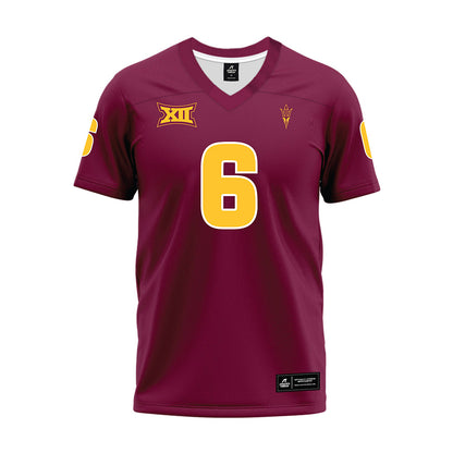 Arizona State - NCAA Football : Kanye Udoh - Big12 Maroon Premium Football Jersey-0