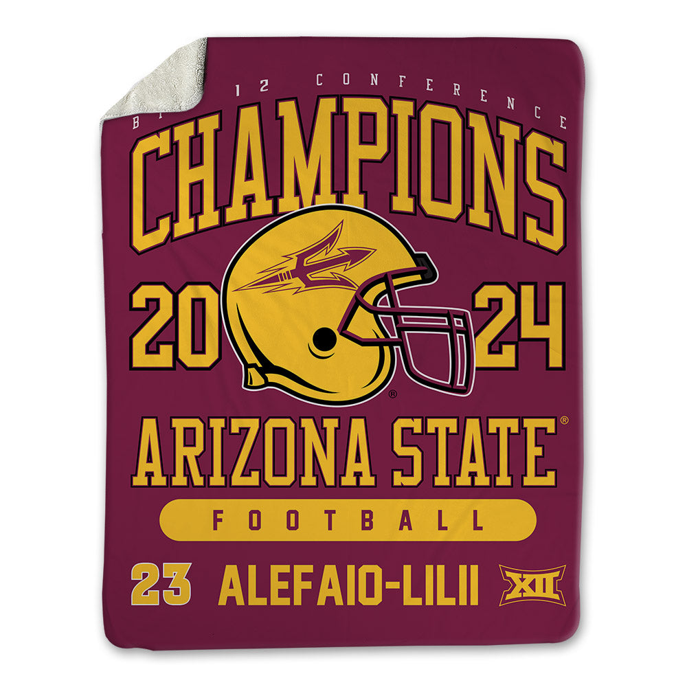 Arizona State - NCAA Football : Benjamin Alefaio-Lilii - Big12 Blanket-0