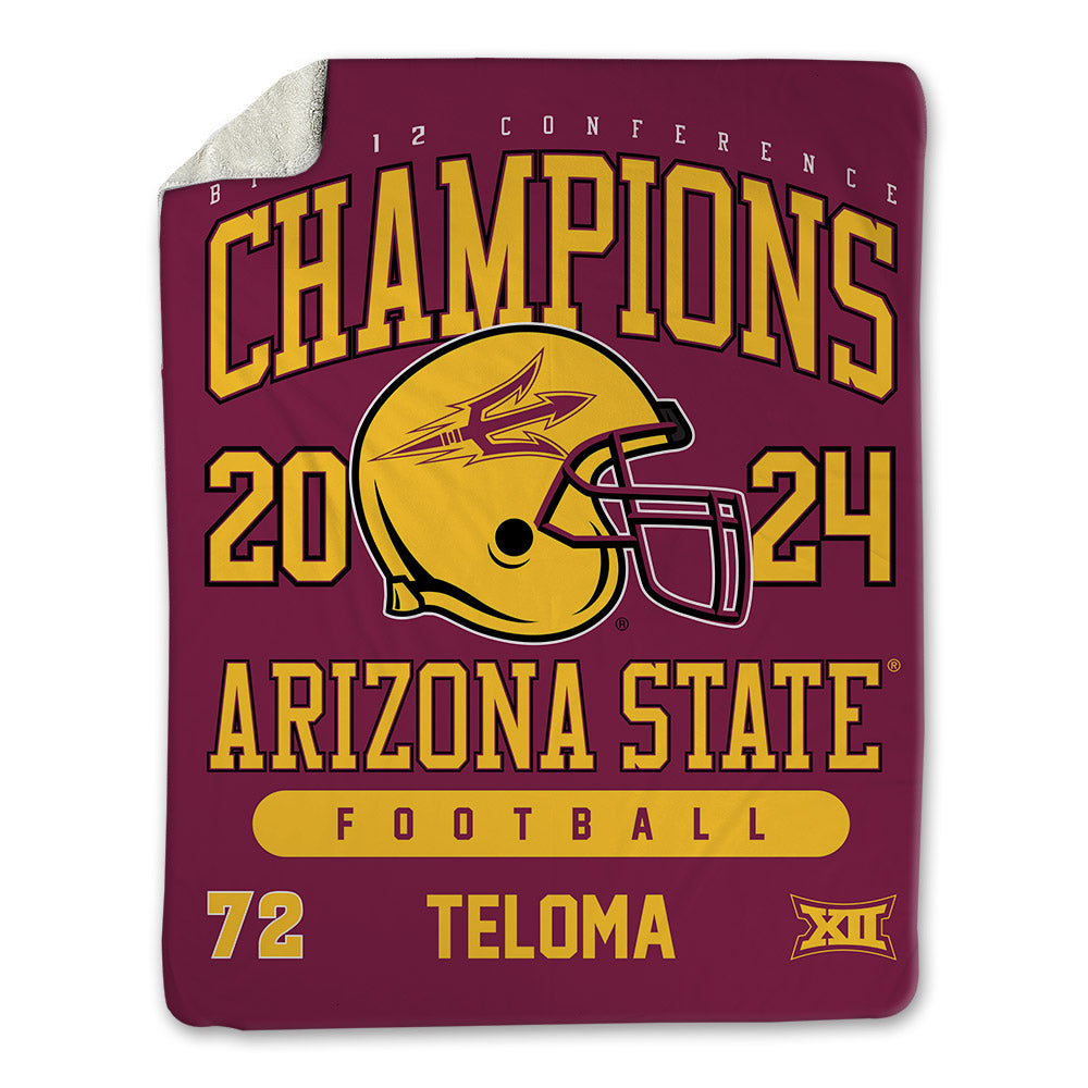 Arizona State - NCAA Football : Doughless Teloma - Big12 Blanket-0