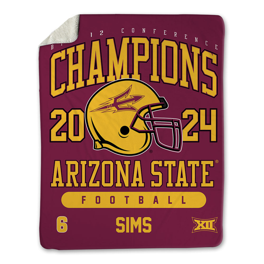 Arizona State - NCAA Football : Jeff Sims - Big12 Blanket-0