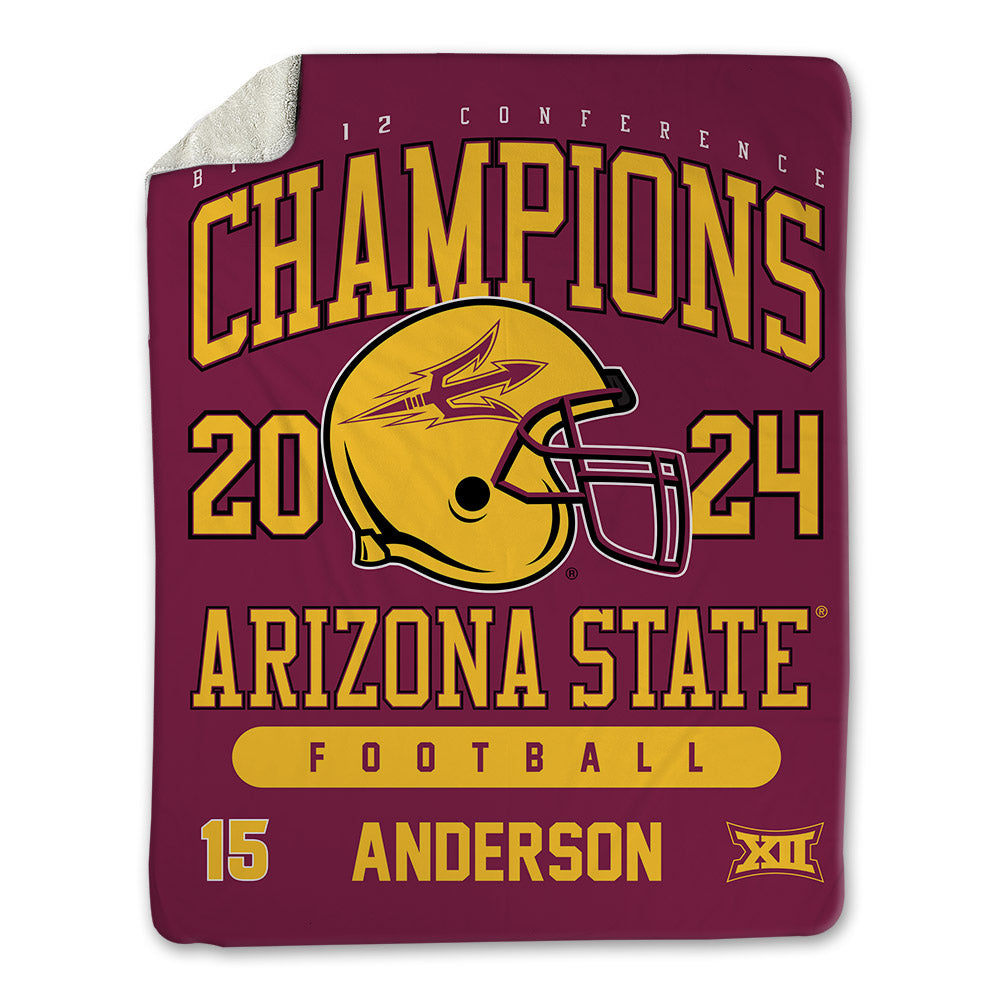 Arizona State - NCAA Football : Khamari Anderson - Big12 Blanket-0