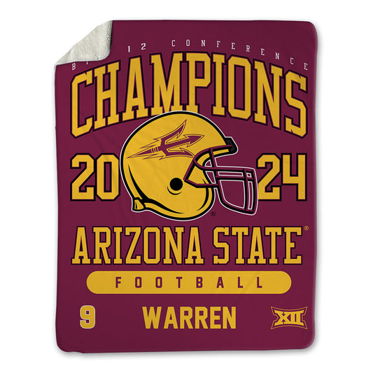 Arizona State - NCAA Football : Montana Warren - Big12 Blanket-0
