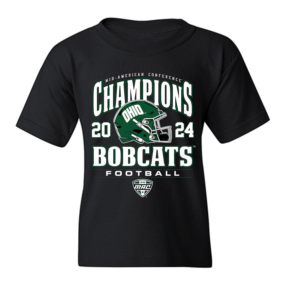 Ohio - NCAA Football : Dominic Dorwart - MAC Championship Youth T-Shirt-0