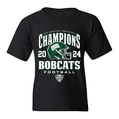 Ohio - NCAA Football : Kadin Schmitz - MAC Championship Youth T-Shirt-0