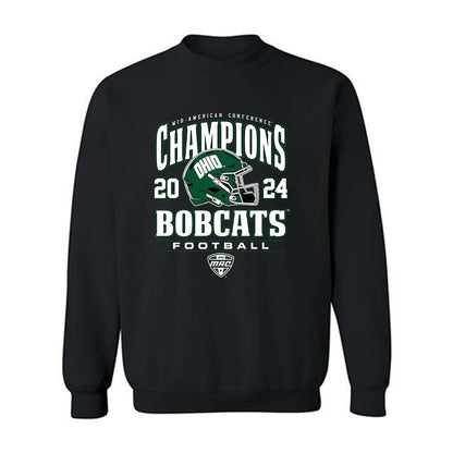 Ohio - NCAA Football : Justin Holloway - MAC Championship Crewneck Sweatshirt-0