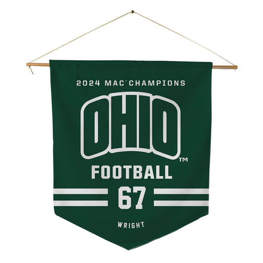 Ohio - NCAA Football : Kameron Wright - MAC Pennant - 18" x 21"-0