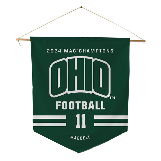 Ohio - NCAA Women's Volleyball : Emily Waddell - MAC Pennant - 18" x 21"-0