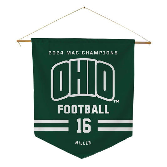 Ohio - NCAA Football : Ryan Miller - MAC Pennant - 18" x 21"-0