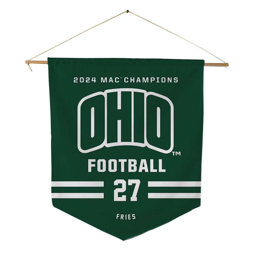 Ohio - NCAA Football : Jack Fries - MAC Pennant - 18" x 21"-0