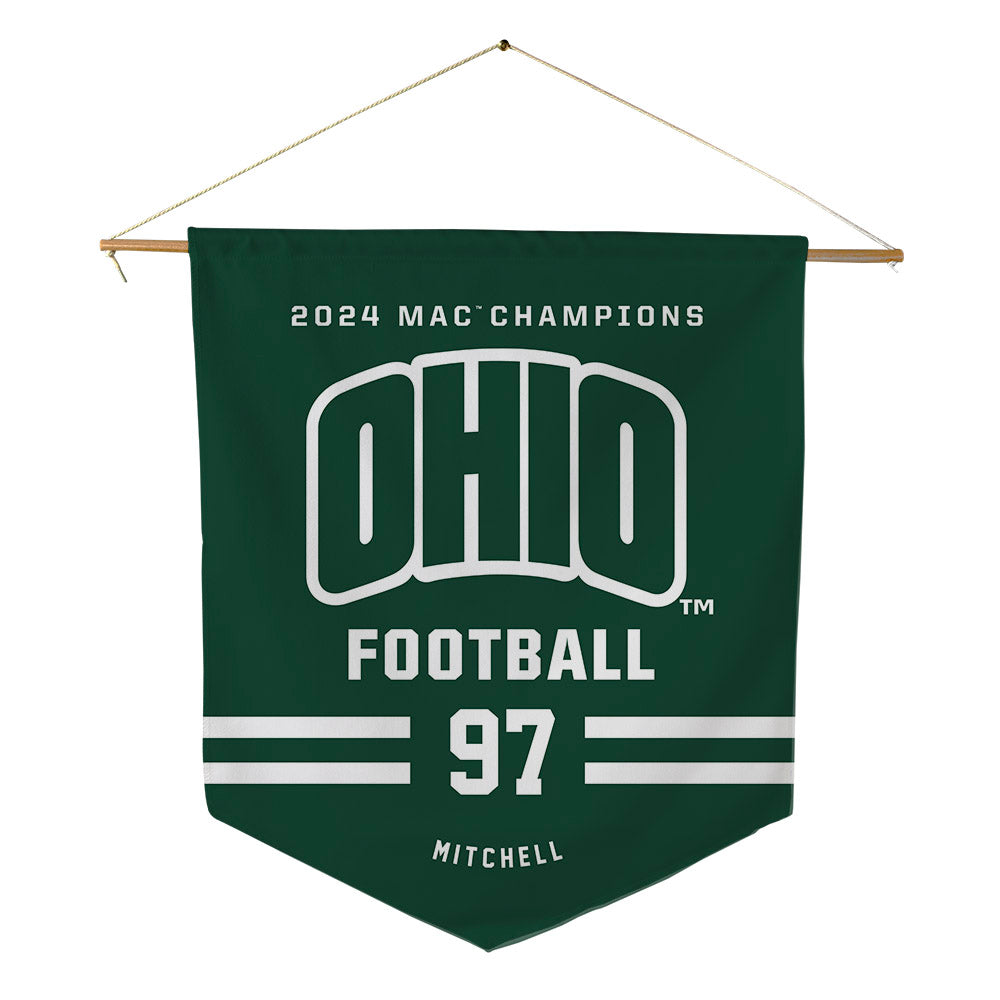 Ohio - NCAA Football : Austin Mitchell - MAC Pennant - 18" x 21"-0