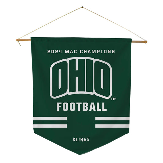 Ohio - NCAA Wrestling : Owen Klimas - MAC Pennant - 18" x 21"-0