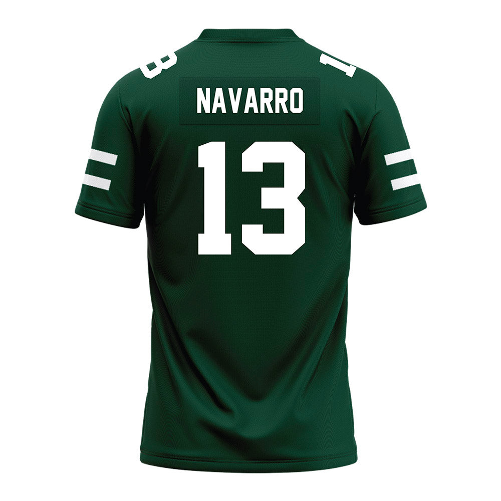 Ohio - NCAA Football : Parker Navarro - MAC Green Premium Football Jersey-1